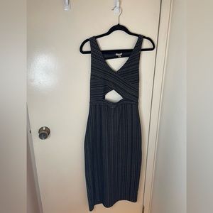 Ecote Cutout Dress- Size M - Urban Outfitters, Black with Pattern